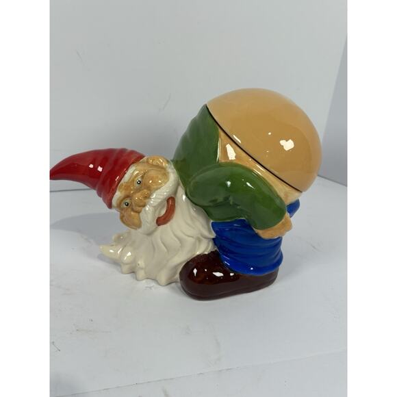 Mooning Gnome Cookie Jar Big Mouth Toys - Picture 1 of 9